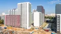 ЖК «Город». Вид корпусов 1, 2. Стадия строительства. Аэрофотосъемка от 09.08.2018 г.