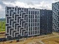 ЖК «Город на реке Тушино-2018». Ход строительства квартала 2. Вид корпуса. Аэрофотосъемка. Фото от 19.07.2018 г.
