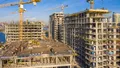 Вид корпуса С1 с торца. Ход строительства. Аэрофотосъемка 23.11.2019 г.