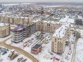 мкр. «Новое Бисерово-2». Ход строительства корпуса 6. Аэрофотосъемка. Фото от 21.12.2017 г.