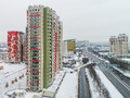 ЖК «Лобачевский». Корпус 1. Аэрофотосъемка. Фото от 04.01.2017 г.