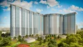 Комплекс представляет собой 22-23-этажное здание из семи секций.