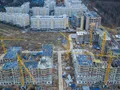 Жилой район «Испанские кварталы». Строительство корпусов 1.1, 1.2, 1.3, 1.4, 2.1, 2.2, 2.3. Аэрофотосъемка. Фото от 19.04.2016 г.