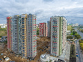 ЖК «Лобачевский». Корпуса 1, 2. Ход строительства. Аэрофотосъемка. Фото от 25.09.2016 г.
