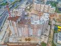 Мкр. «Новокосино-2». Вид на строящиеся корпуса. Аэрофотосъемка от 26.09.2017 г.