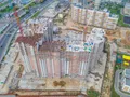 Мкр. «Новокосино-2». Вид на строящиеся корпуса. Аэрофотосъемка от 26.09.2017 г.