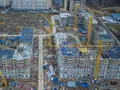 Жилой район «Испанские кварталы». Строительство корпусов 1.1, 1.2, 1.3, 1.4. Аэрофотосъемка. Фото от 19.04.2016 г.