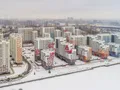 ЖК «Ривер Парк» в Нагатинском Затоне. Вид на комплекс и окрестности. Аэрофотосъемка от 12.01.2018 г.