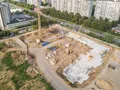 Ход строительства. Закладка фундамента. Аэрофотосъемка от 28.07.17 г.