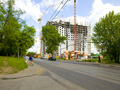 ЖК «Яуза парк». Ход строительства. Вид со стороны дороги. Фото от 28.05.2016 г.