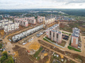 ЖК «Государев дом». Ход строительства первой очереди. Общий план. Окрестности. Аэрофотосъемка. Фото от 24.09.2016 г.