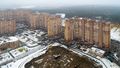 Вид на готовые дома от корп.6.   Аэрофотосъемка от 18.03.2019