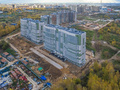 ЖК «Лидер Парк Мытищи». Ход строительства корпусов 1, 2, 3, 4. Аэрофотосъемка. Фото от 16.10.2016 г.