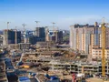 ЖК «Татьянин Парк». Строительство корпусов 9, 10, 11, 12, 13. Аэрофотосъемка. Фото от 17.04.2016 г.