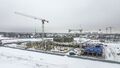 Ведется строительство новых корпусов. Аэрофотосъемка 5.02.2022 г.