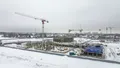 Ведется строительство новых корпусов. Аэрофотосъемка 5.02.2022 г.