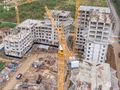 Строящиеся корпуса. Аэрофотосъемка от 21.09.2017 года.