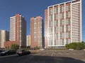 ЖК «Ленинградский». Вид на корпуса 3, 2, 1 и прилегающую территорию. Фото от 16.08.2017 г.