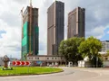 МФК «Савеловский Сити». Ход строительства корпусов C1, C2, B2. Фото от 23.07.2017 г.