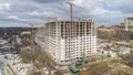 В корпусах 14.2 и 14.1. часть окон выходят на канал им. Москвы. Аэрофотосъемка от 23.03.2019.