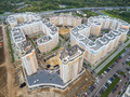 мкр. «Царицыно». Ход строительства первой очереди. Аэрофотосъемка. Фото от 24.09.2016 г.
