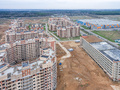 ЖК «Ново-Никольское». Корпуса 6, 9, 10, многоуровневый паркинг. Аэрофотосъемка. Фото от 28.04.2016 г.