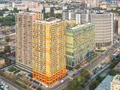 ЖК «Фили Град». Вид на корпуса 5.1 (корп. 1А) и 5.3 (корп.3) и окрестности. Аэрофотосъемка от 02.09.2017г.