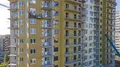 Фасад (корп. 12), стадия строительства. Аэрофотосъёмка от 03.08.2021 г.