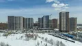 Ход строительства. Отделка фасадов и внутренние работы. Аэрофотосъемка 4.04.2022 г.
