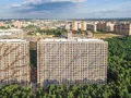 ЖК «Белые росы». Корпуса 1, 2. Аэрофотосъемка. Фото от 04.08.2016 г.
