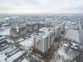 ЖК «Ривер Парк» в Нагатинском Затоне. Корпуса 1, 2, 3. Ход строительства корпусов 5, 6, 7. Аэрофотосъемка. Фото от 28.11.2016 г.