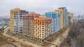 ЖК «Лучи». Ход строительства. Общий вид стройки. Аэрофотосъемка от 26.11.17 г.