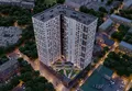 Вид комплекса в вечернее время.