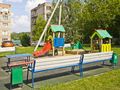 Пос. Фабрики 1 Мая. Детская игровая площадка. Фото от 04.07.2016 г.