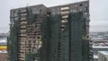 ЖК «Геометрия». Фасад, стадия строительства. Аэрофотосъемка от 07.12.2018 г.