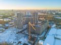 ЖК «Нормандия». Ход строительства. Корпуса 3, 4, 5. Аэрофотосъемка. Декабрь 2018 г.