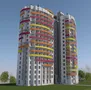 На выбор покупателя представлены однокомнатные, двухкомнатные и трёхкомнатные квартиры площадью от 40 до 80 квадратных метров.