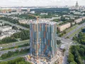 Многофункциональный комплекс «Мосфильмовская». Ход строительства. Аэрофотосъемка. Фото от 15.08.2017 г.