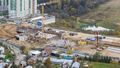 Строительство ведётся в живописном месте. Аэрофотосъемка. Фото от 08.10.2020 г.