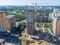 ЖК «LIFE-Митинская ECOPARK». В корпусе 3 завершены монолитные работы. Аэрофотосъемка от 16.08.2017 г.