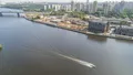 Вид на стройку с реки. Аэрофотосъемка 30.05.2019 г.