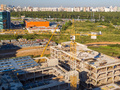 ЖК «Татьянин Парк». Ход строительства школы. Аэрофотосъемка. Фото от 27.08.2016 г.