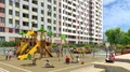 Двор с игровыми площадками для детей.