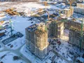 ЖК «Испанские кварталы». Ход строительства корпусов 1.1, 1.3, 1.4. Окрестности. Аэрофотосъемка. Фото от 30.01.2017 г.