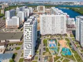 ЖК «Ривер Парк» в Нагатинском Затоне. Аэрофотосъемка от 11.05.2018 г. Корпуса 8, 9, 10