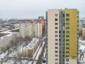 ЖК «ФилиЧета» (2-я Филевская ул.). Отделка фасада корпуса 4. Аэрофотосъемка. Фото от 26.01.2017 г.