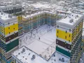 ЖК «Варшавское шоссе 141». Внутренняя территория комплекса. Аэрофотосъемка. Фото от 16.01.2017 г.
