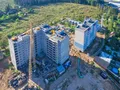 ЖК «Сходня Парк». Ход строительства корпусов 1, 2. Аэрофотосъемка. Фото от 27.08.2016 г.