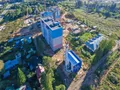 ЖК «Сходня Парк». Ход строительства корпусов 1, 2. Аэрофотосъемка. Фото от 27.08.2016 г.