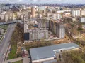 Общий вид территории строительства со стороны р. Сетунь. Аэрофотосъёмка от 27.04.18 г.